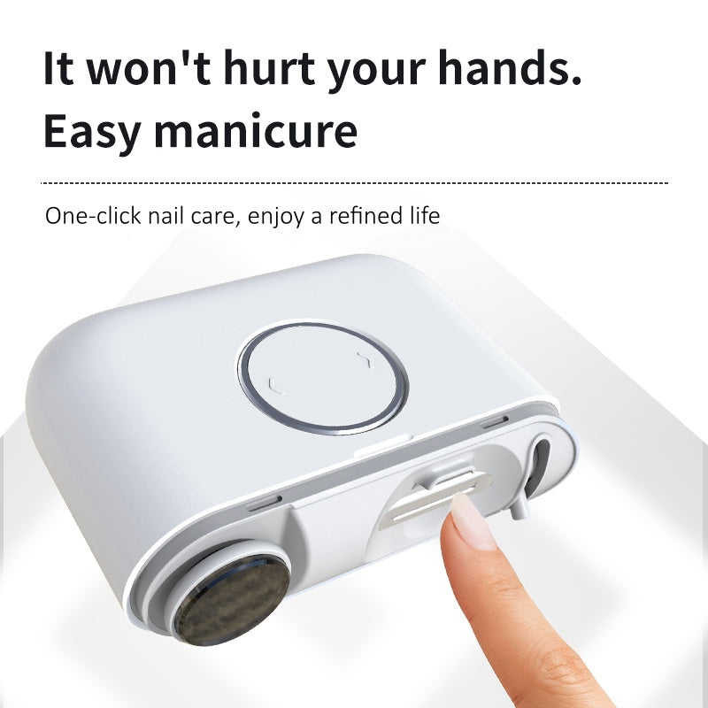 ✂️ 2-in-1 Rechargeable Electric Nail Clipper & Polisher – Painless Trimming for Hands & Feet